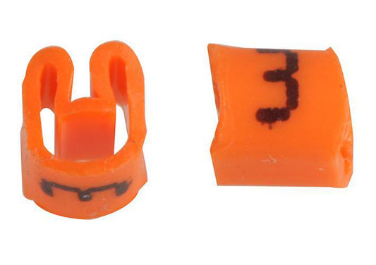 PRO POWER - PTV3 3 ORANGE 100/BG - CABLE MARKER, NO.3 ORANGE BAG100