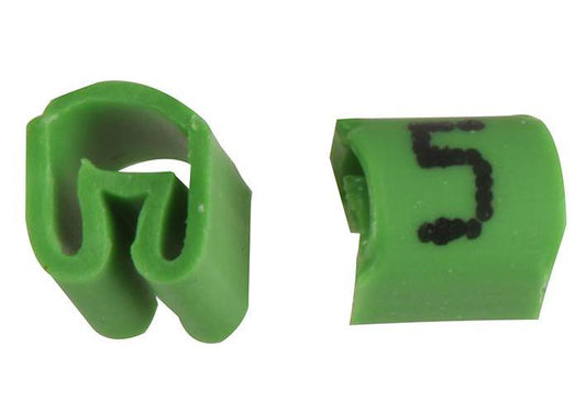 PRO POWER - PTV3 5 GREEN 100/BAG - CABLE MARKER, NO.5 GREEN BAG100