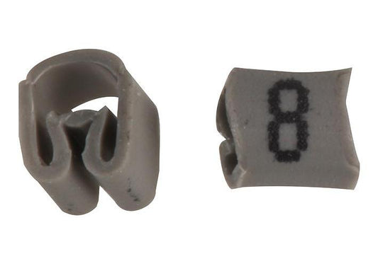 PRO POWER - PTV3 8 GREY 100/BAG - CABLE MARKER, NO.8 GREY BAG100