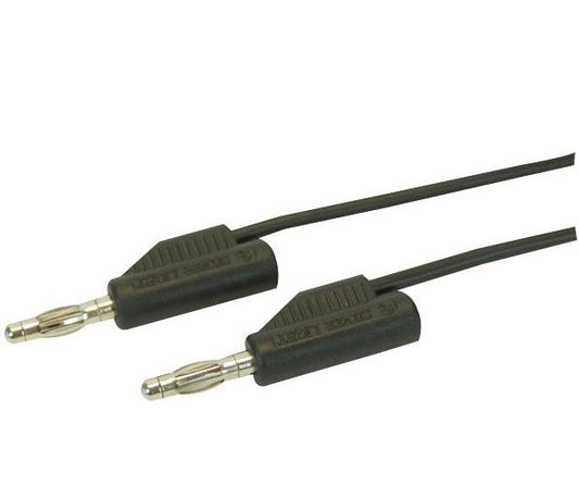 PRO SIGNAL - JR9235-1M BLACK-ROHS - TEST LEAD, 4MM PLUG-PLUG BLACK 1M