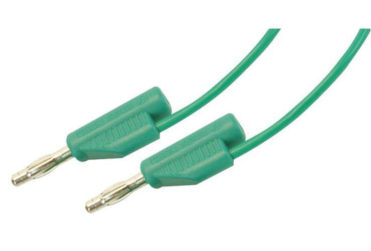 PRO SIGNAL - JR9235-1M GREEN-ROHS - TEST LEAD, 4MM PLUG-PLUG GREEN 1M