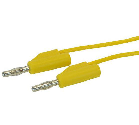 PRO SIGNAL - JR9235-1M YELLOW-ROHS - TEST LEAD, 4MM PLUG-PLUG YELLOW 1M