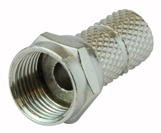 RW6-022 B ZINC Pro Signal F Male Twist On Rg59U Zinc