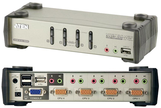 CS1734B Aten Technology KVM , USB , Audio/Osd , 4 Port , Desktop