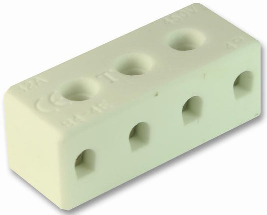 CHTB4/4N Camdenboss Ceramic Block 4 Pole 32A