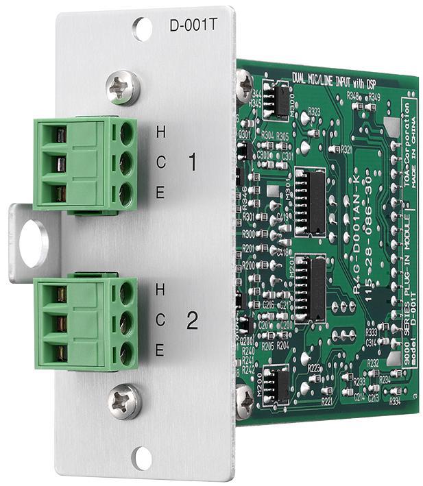 D-001T TOA Electronics Module , Mic/Line , Dual , Dsp
