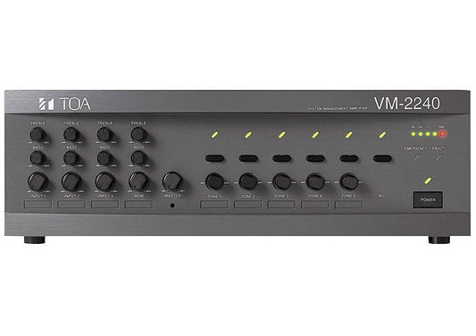 VM-2240 TOA Electronics Amplifier , System Management , 240W