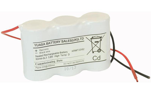 3DH4-0L3 Yuasa Battery , Ni-Cad 3Xd Side-Side Leads