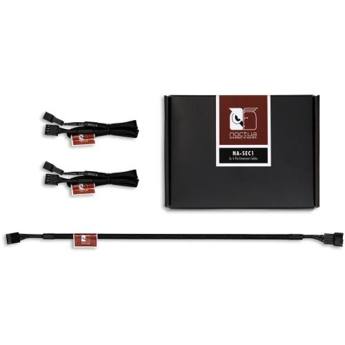 Noctua NA-SEC1 4-Pin PWM Fan Extension Cables, 3 pack