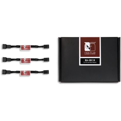 Noctua NA-SRC10 3-Pin Low-Noise Adaptors, 3 pack