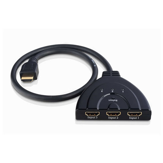 3 Port HDMI SWITCH PIGTAIL AUTOSWITCH PS3 BLURAY SKY HD TV