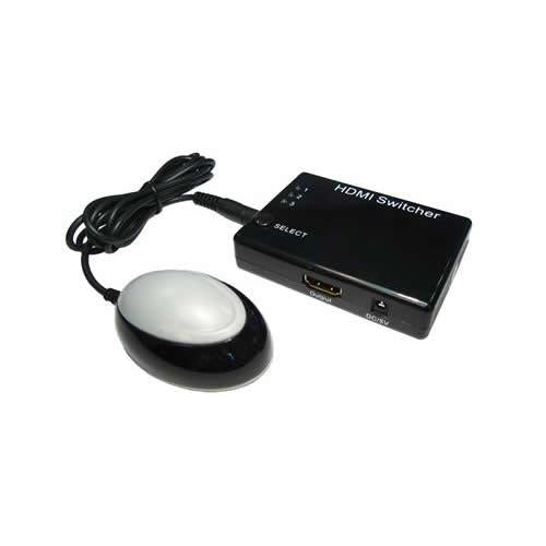 HDMI Switch 3 PORT WITH REMOTE CONTROL AUTOSWITCH PS3 BLURAY SKY HD TV