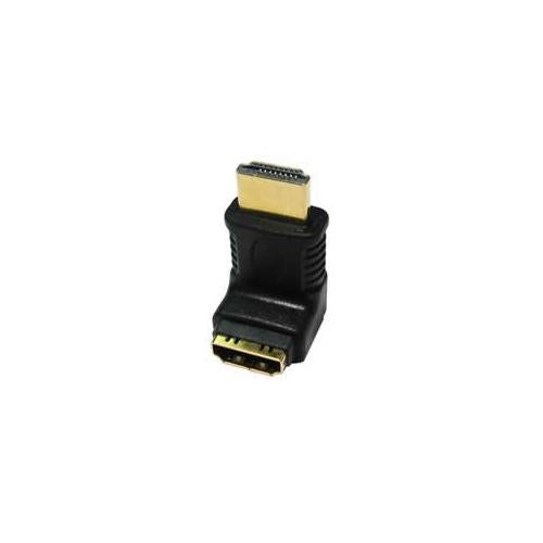 HDMI Right Angle Video Adapter 24k Gold M-F 270 Degree