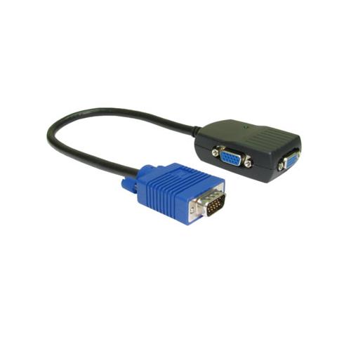 PW Newlink 2 Way VGA Monitor Splitter Cable 300Mhz Signal