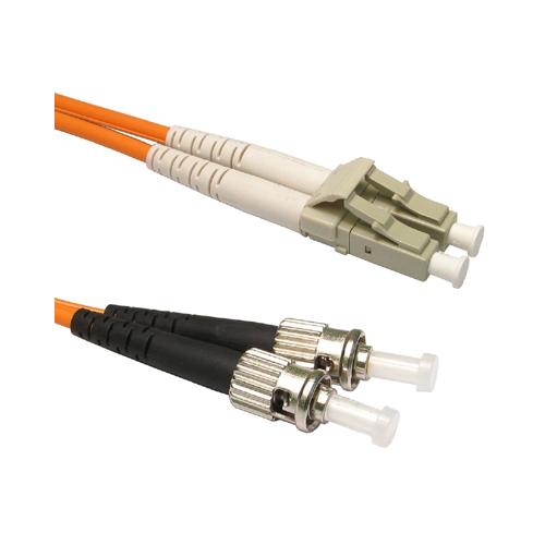 OM3 Fibre Optic LC-ST Patch Lead Cable 50/125 Orange 3 Metres LC to ST 3m