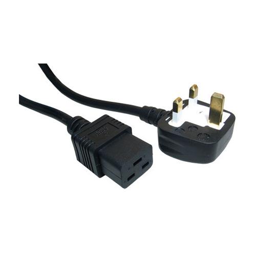 UK Plug to C19 IEC 2m