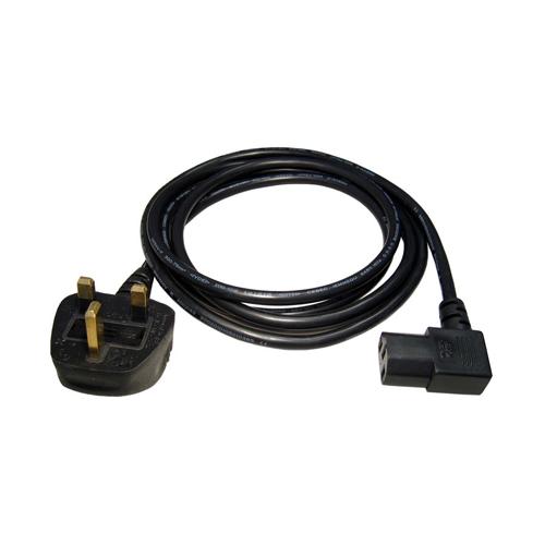 UK Plug to Right Angle IEC Kettle Lead 1.8m