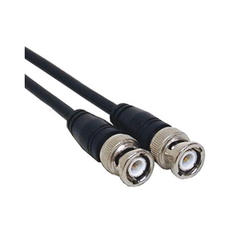 PW BNC Plug to Plug CCTV Video Cable Lead Black RG58 50 Ohms 3 Metres