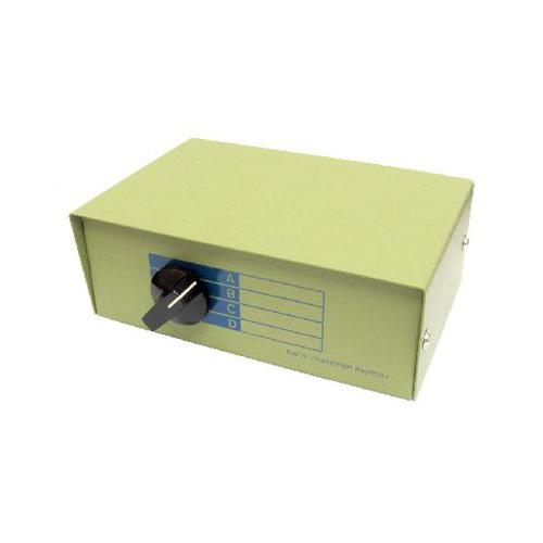 PW Printer Serial & Parallel Switch Box 5 x D25 Pin Ports 4 - Devices