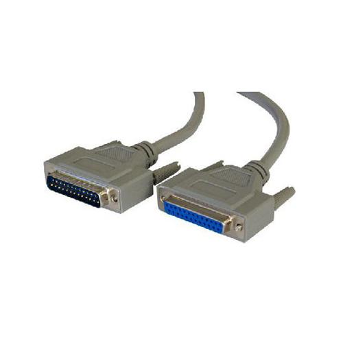 PW Serial Cable D25 Male to D 25 Female Extension Lead 2 Metres