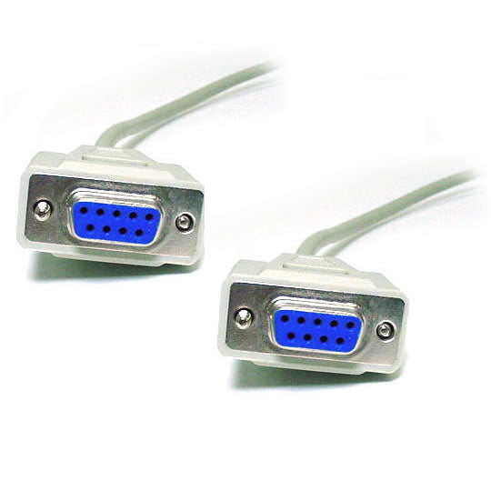 DB9 Female DB9 F 9 pin RS232 Serial Null Modem Cable 5m