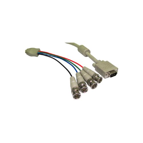 VGA Male to 4 x BNC Plugs Cable Lead