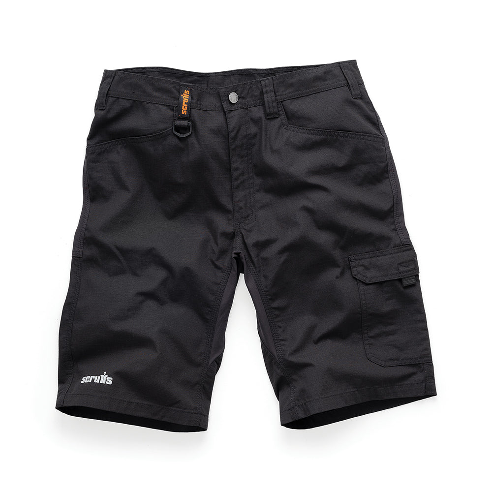 Scruffs Trade Flex Shorts Black 38" W