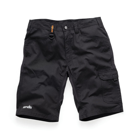 Scruffs Trade Flex Shorts Black 38" W