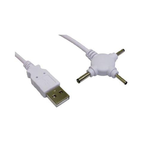 USB to Triple DC Power Jack Cable Lead 5V 500 mA