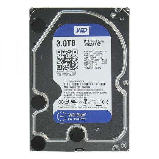 Western Digital 3TB 3.5in WD30EZRX Caviar Green Quiet SATA 6Gbs HDD OEM