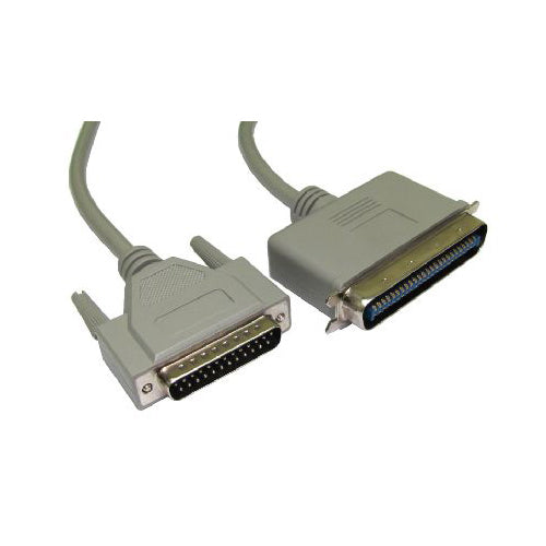 PW SCSI Lead 25 Pin Male to 50 Pin Centronic Male Cable 2 Metres