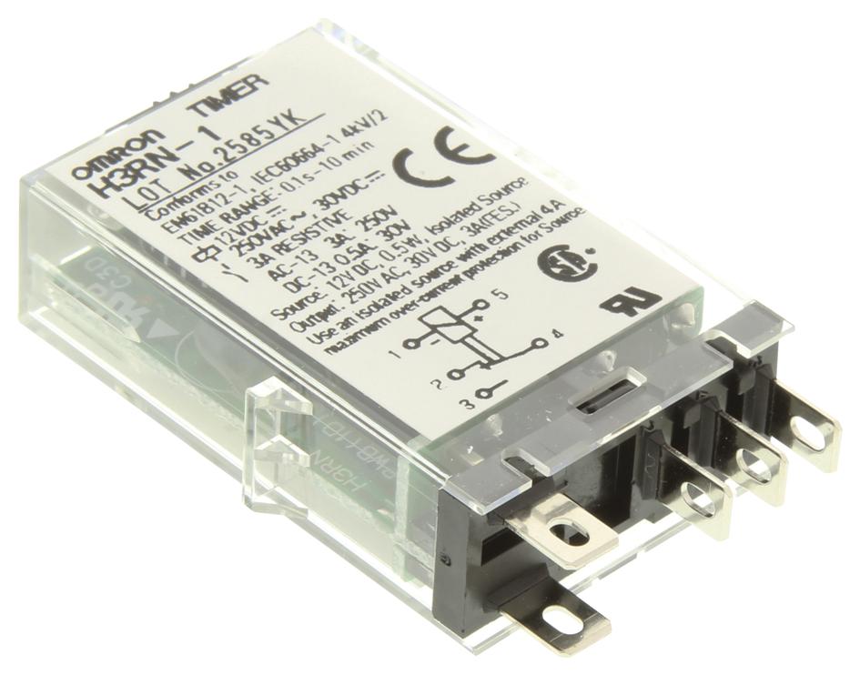 H3RN-1 12VDC Omron Industrial Automation Timer, Multifunction, 12Vdc